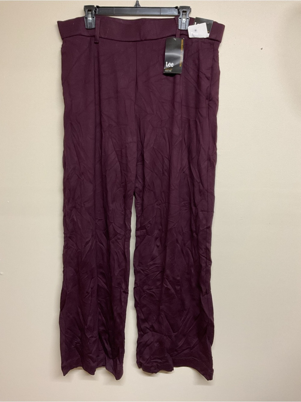 Lee Wide Leg Pants in Plum